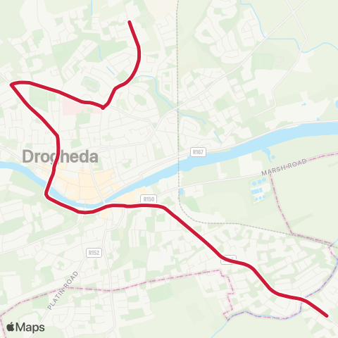 Bus Éireann Southgate SC - Ballymakenny map