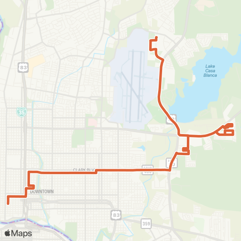 El Metro Gustavus / Airport map