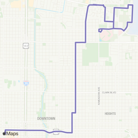 El Metro Tilden / Municipal Court map