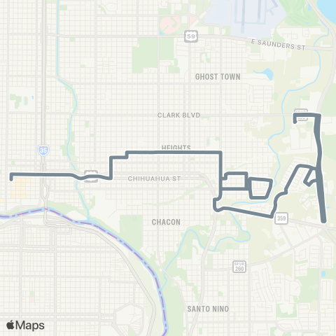 El Metro Villa Del Sol / Cheyenne map