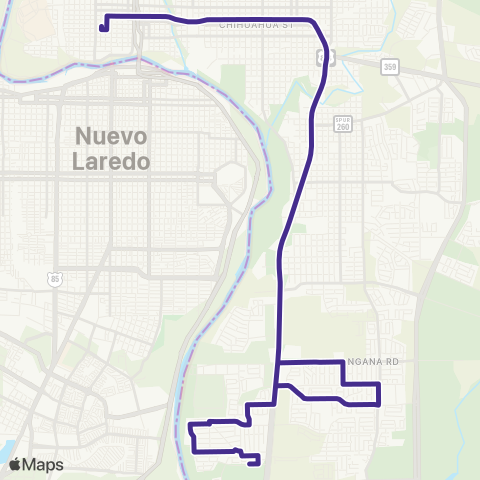 El Metro Santa Rita map