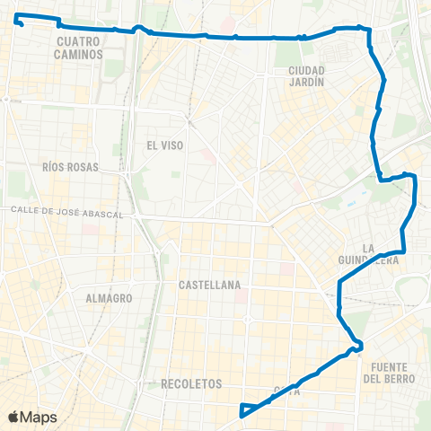 EMT Avenida de Felipe II - Estrecho map