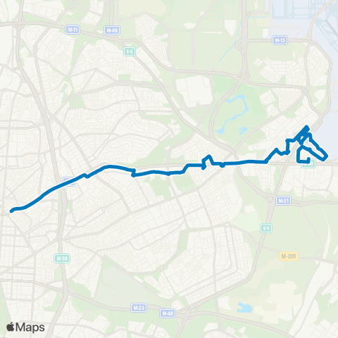 EMT Avenida de America - Barrio del Aeropuerto map