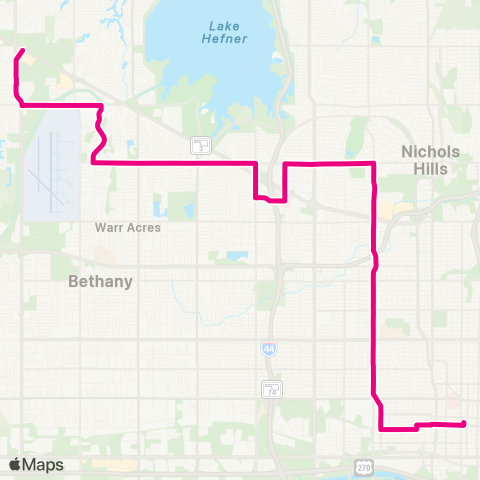 EMBARK N Penn / NW 63rd map