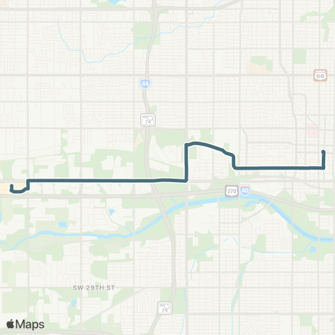 EMBARK W Reno Crosstown map