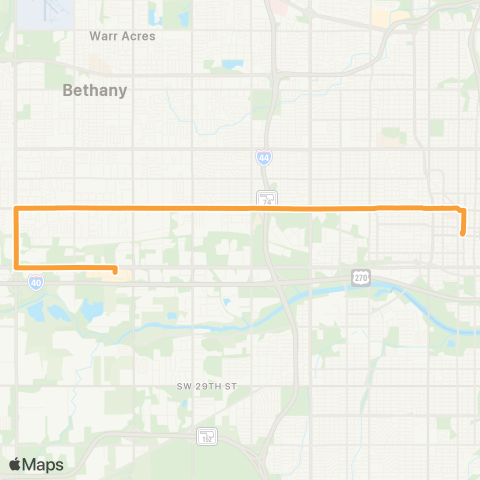 EMBARK N 10 St Crosstown map