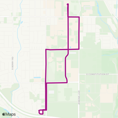 EMBARK Apartment Loop map