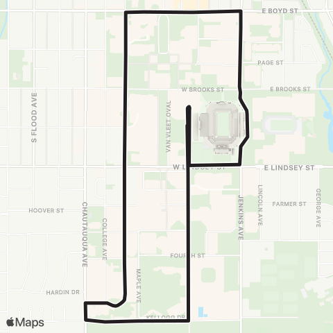 EMBARK Campus Loop map