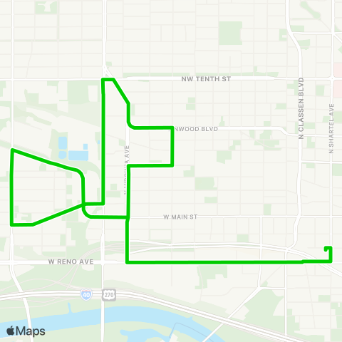 EMBARK Winter Shuttle 1 map