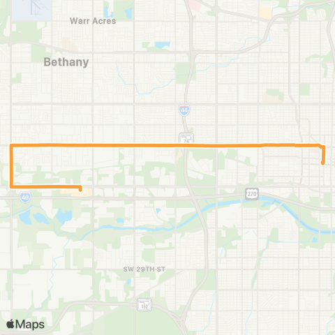 EMBARK N 10 St Crosstown map