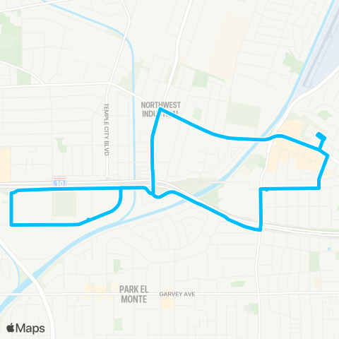 El Monte Transit Flair Park map