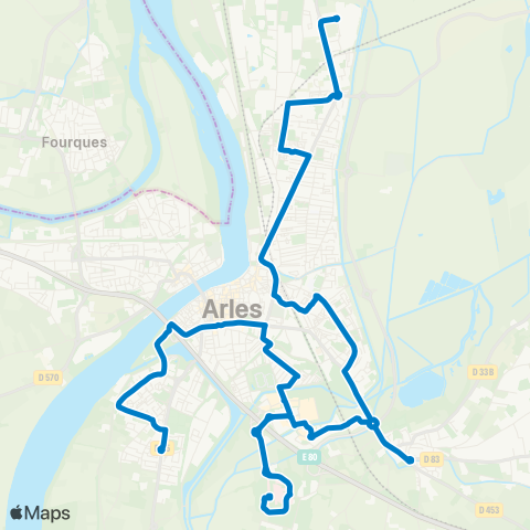 Envia Barriol ↔︎ CC La Plaine de Montmajour map