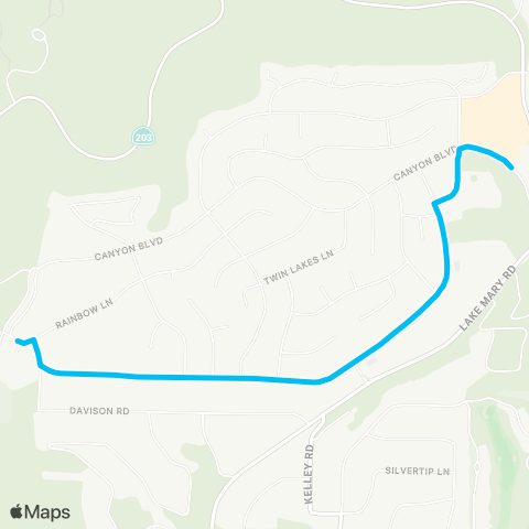 Eastern Sierra Transit Blue Line map