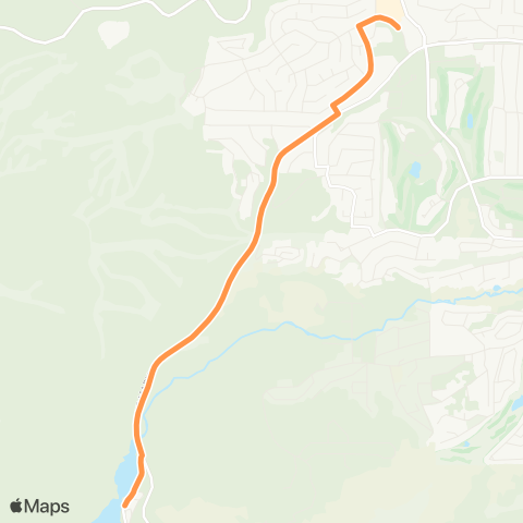 Eastern Sierra Transit Orange Line map