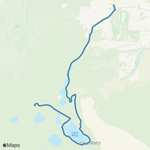 Eastern Sierra Transit Lakes Basin Trolley map