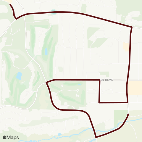 Eastern Sierra Transit Late Night Trolley map