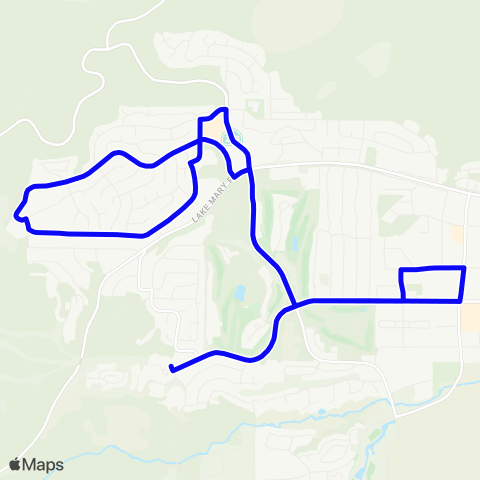 Eastern Sierra Transit Blue / Green Combo map