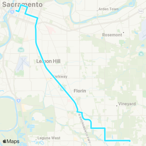 e-tran Route 15 map