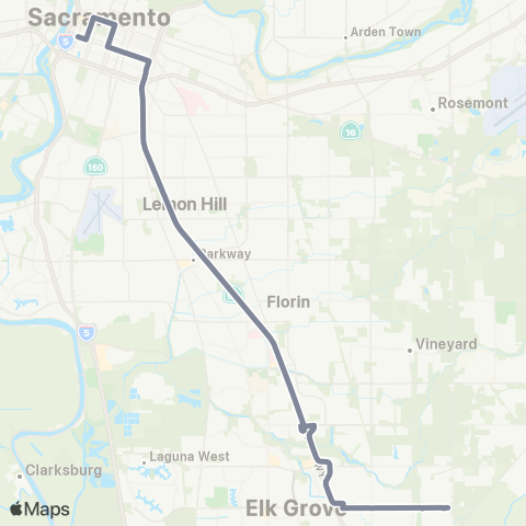 e-tran Route 16 map