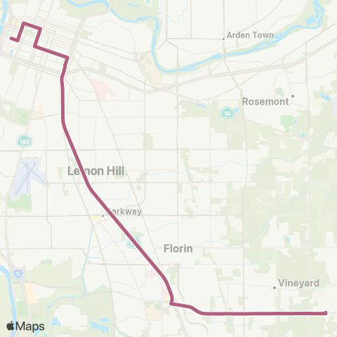 e-tran Route 17 map