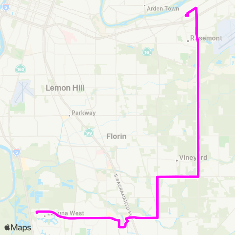 e-tran Route 19 map