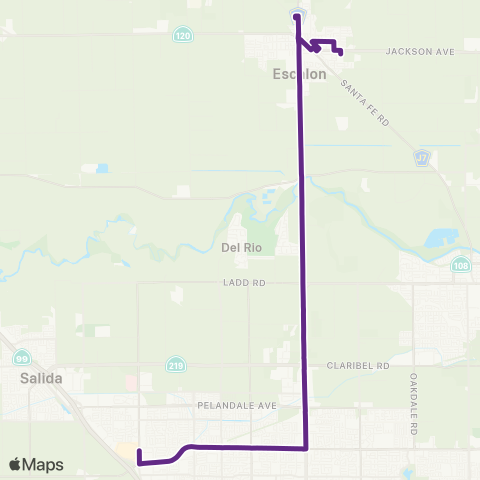 eTrans Escalon / Modesto map