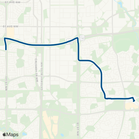 ETS Harry Ainlay - Mill Woods map