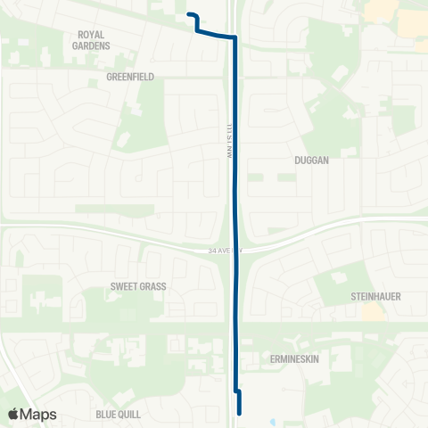 ETS Harry Ainlay - Louis St. Laurent - Century Pk map