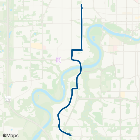 ETS Ross Sheppard - Archbishop Macdonald - Leger map