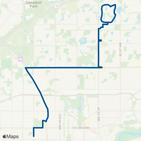 ETS Archbishop Macdonald - Ross Sheppard - Lago Lindo map