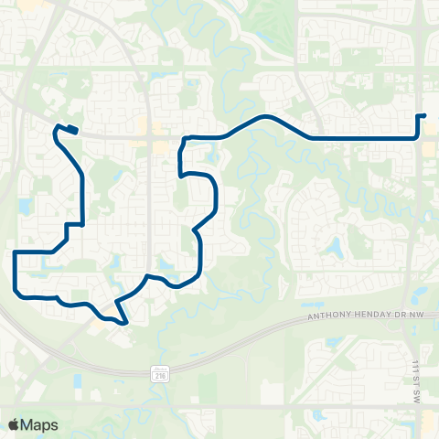 ETS Leger - Century Park map