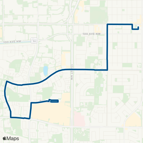 ETS West Edmonton Mall - Jasper Place map