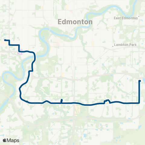 ETS Mill Woods - Leger - West Edmonton Mall map