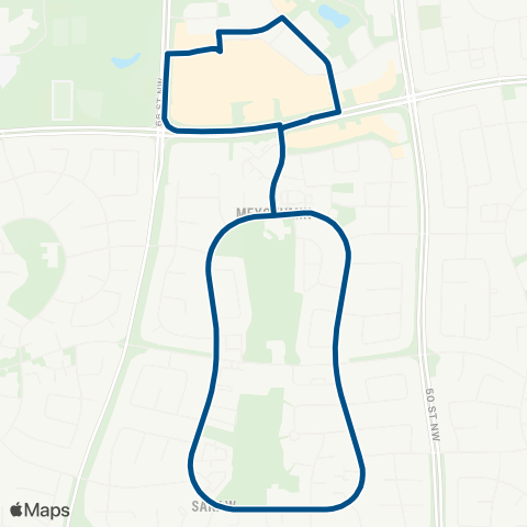 ETS Mill Woods - Millhurst map