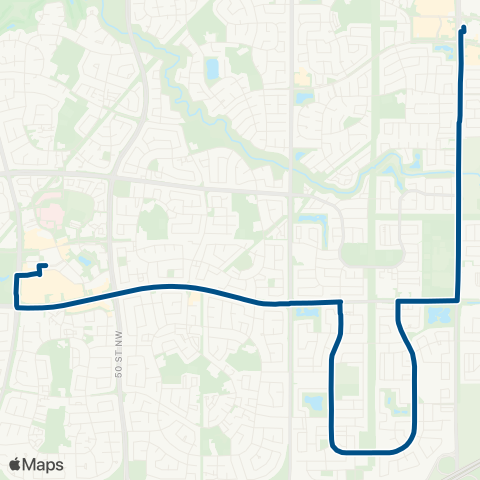 ETS Mill Woods - Laurel - Meadows map