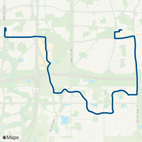 ETS Mill Woods - Century Park map