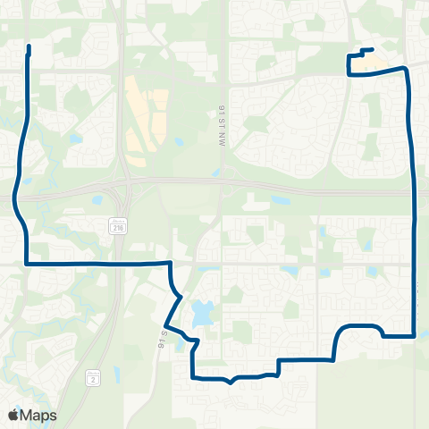 ETS Mill Woods - Century Park map