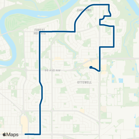 ETS Capilano - Bonnie Doon map