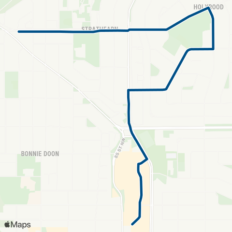 ETS Bonnie Doon - Holyrood map