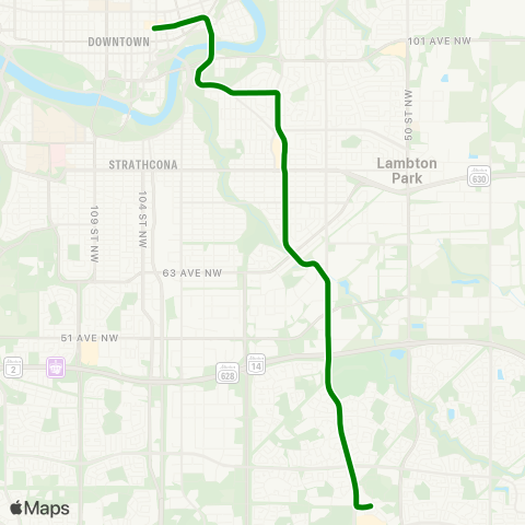 ETS Valley Line map