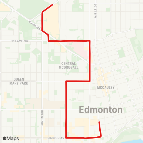 ETS Metro Line Replacement Service map