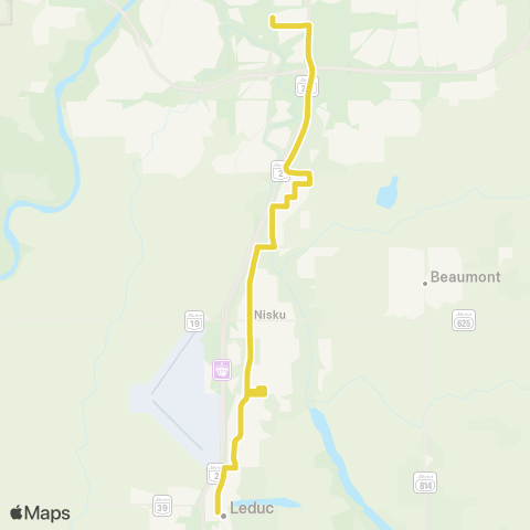 Leduc Transit Leduc - Nisku - Edmonton map