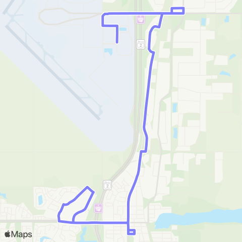 Leduc Transit Leduc - Nisku - Eia map