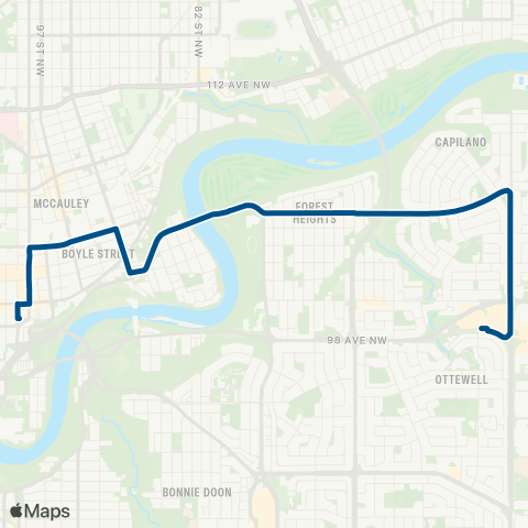 ETS Downtown - Capilano map