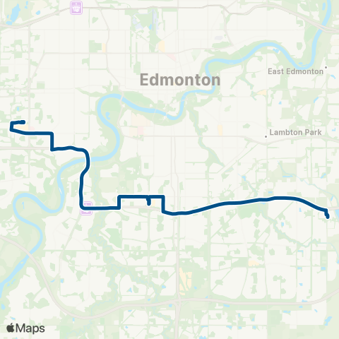 ETS Meadows - Southgate - West Edmonton Mall map