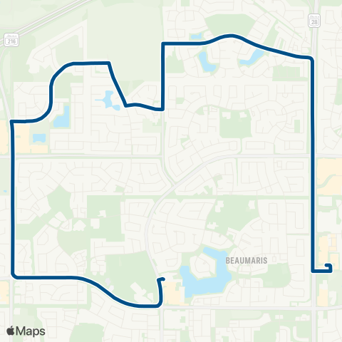 ETS Castle Downs - Eaux Claires map