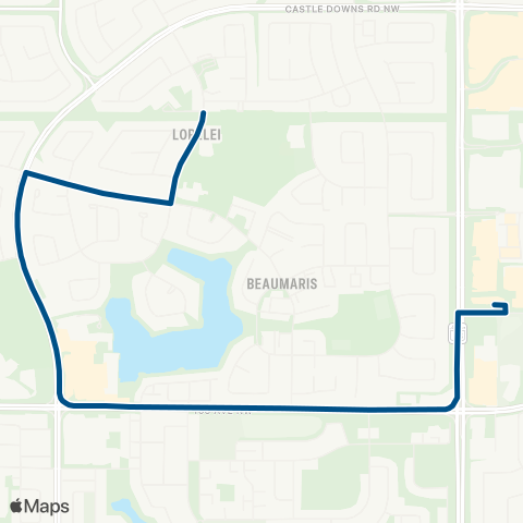 ETS Mary Butterworth - Eaux Claires map