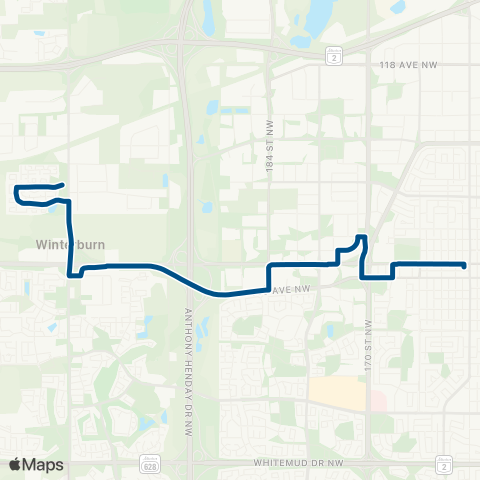 ETS Jasper Place - Westview Village map