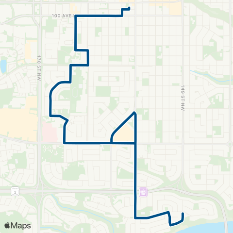 ETS Jasper Place - Rio Terrace map