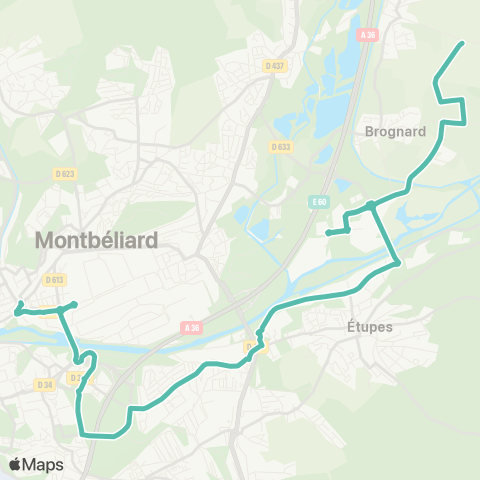 évolitY Montbeliard Acropole - Dambenois Tourtelots map